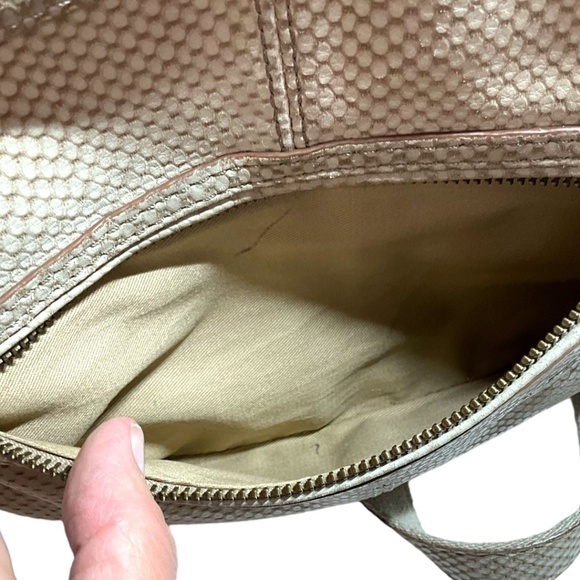 FOSSIL ‘Long Live Vintage’ Embossed Leather Crossbody Bag Tote Satchel - Picture 9 of 12